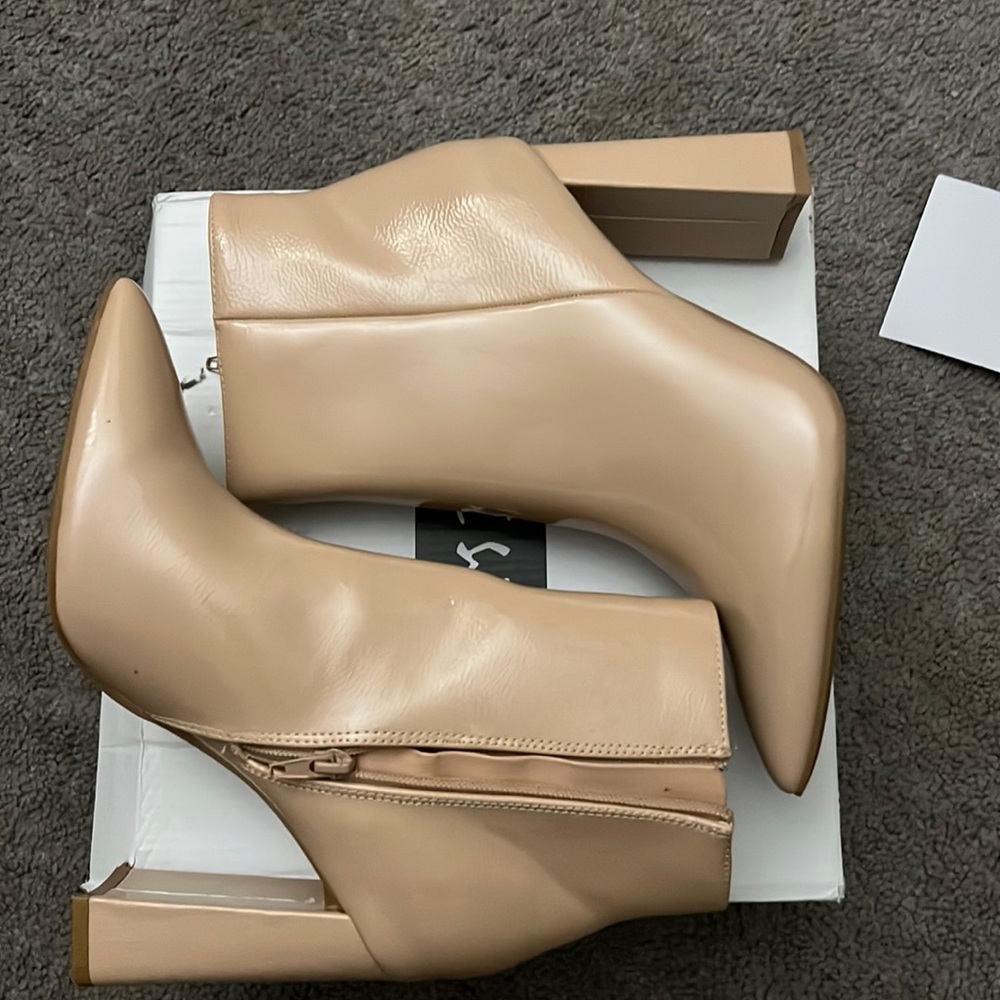 Nude Ankle Booties